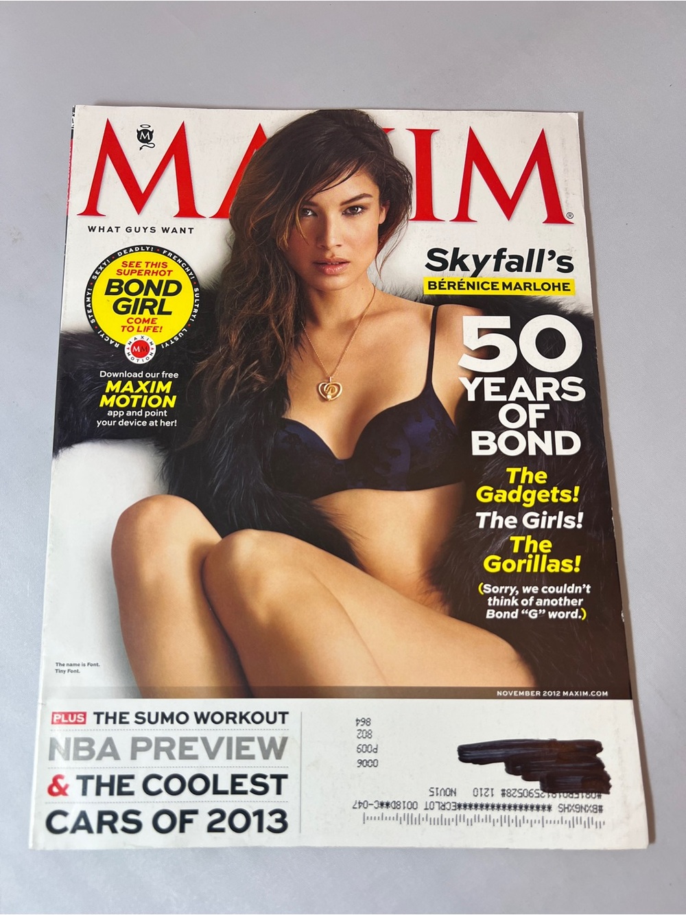 MAXIM Magazine Featuring Berenice Marlohe - November 2012 - Issue 178